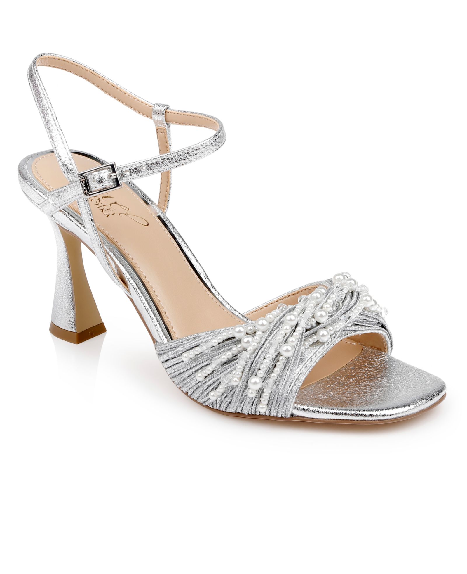 Jewel Badgley Mischka Women's Fanny Square Toe Dress Sandals
