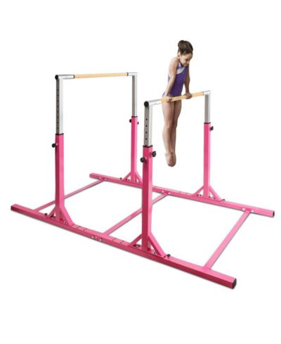 Kids Double Horizontal Bars Gymnastic Training Parallel Bars Adjustable
