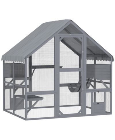 Вольер для кошек PawHut Large Catio Outdoor с водонепроницаемым чехлом