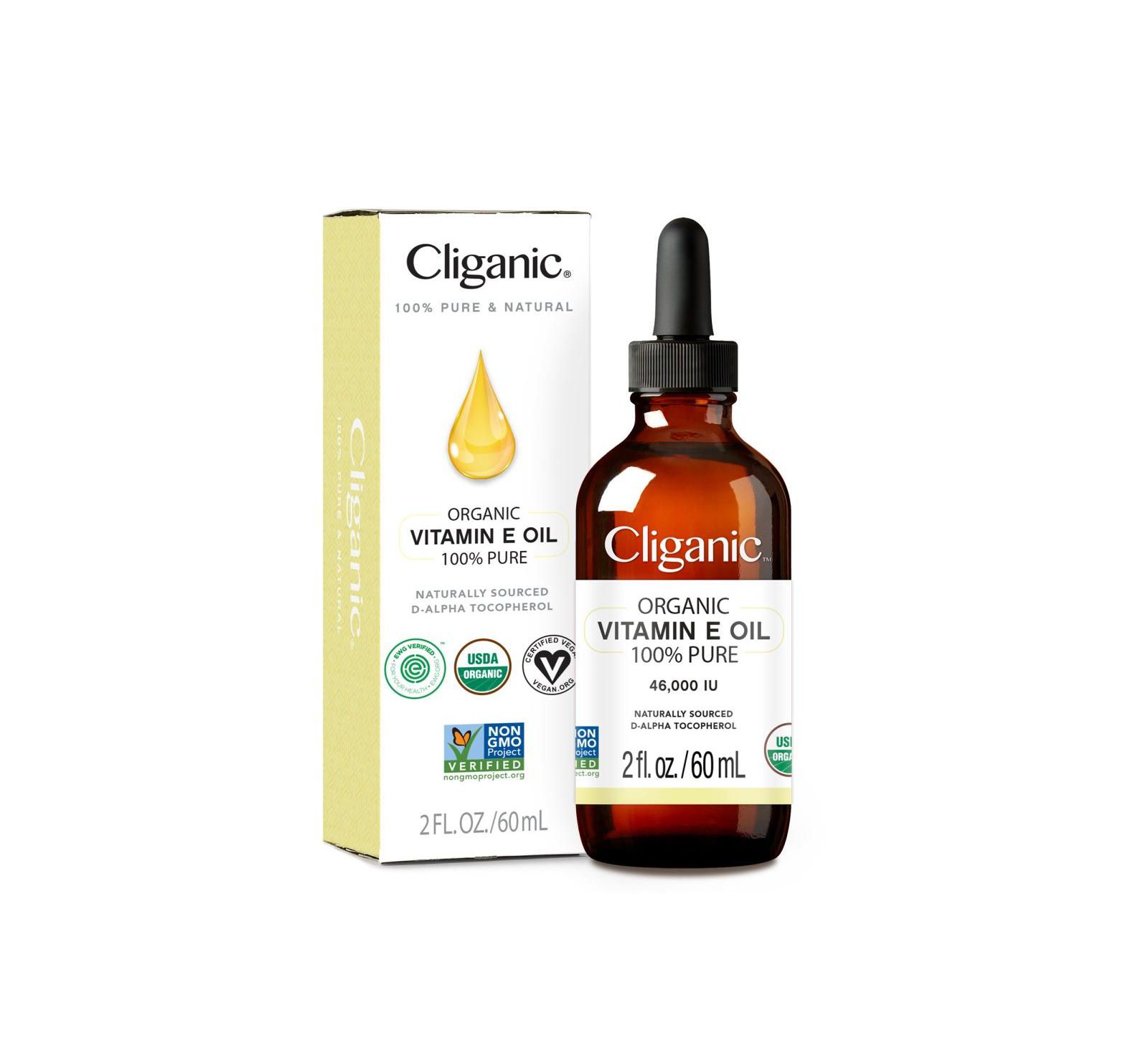 Органическое масло витамина E, 2oz
