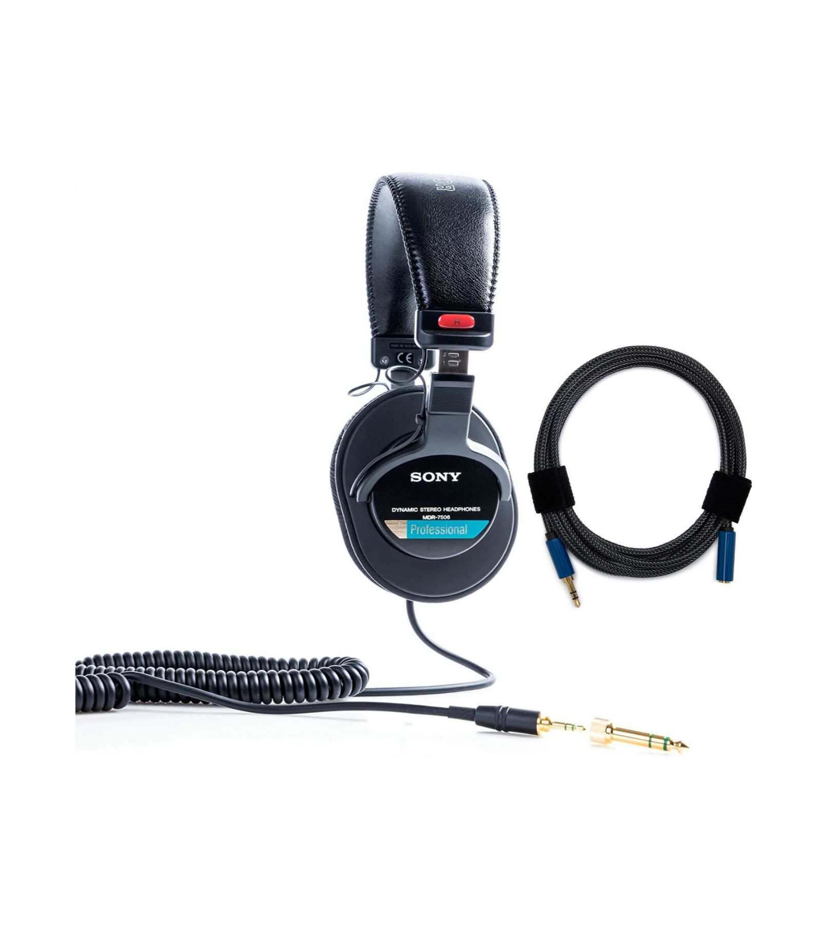 Профессиональные закрытые наушники Sony MDR7506 Folding Professional Closed Ear Headphones w/ Nylon Braided Cable