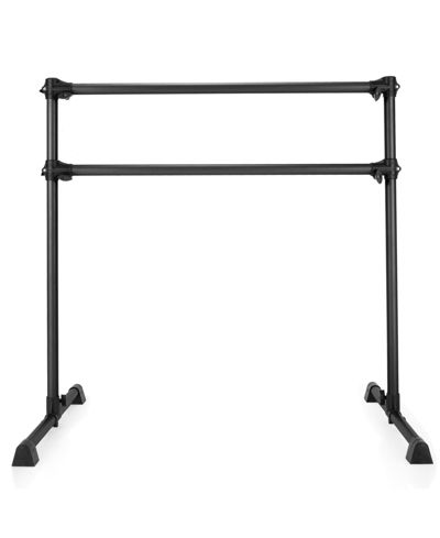 4 Feet Portable Double Freestanding Ballet Barre Dancing Stretching Black