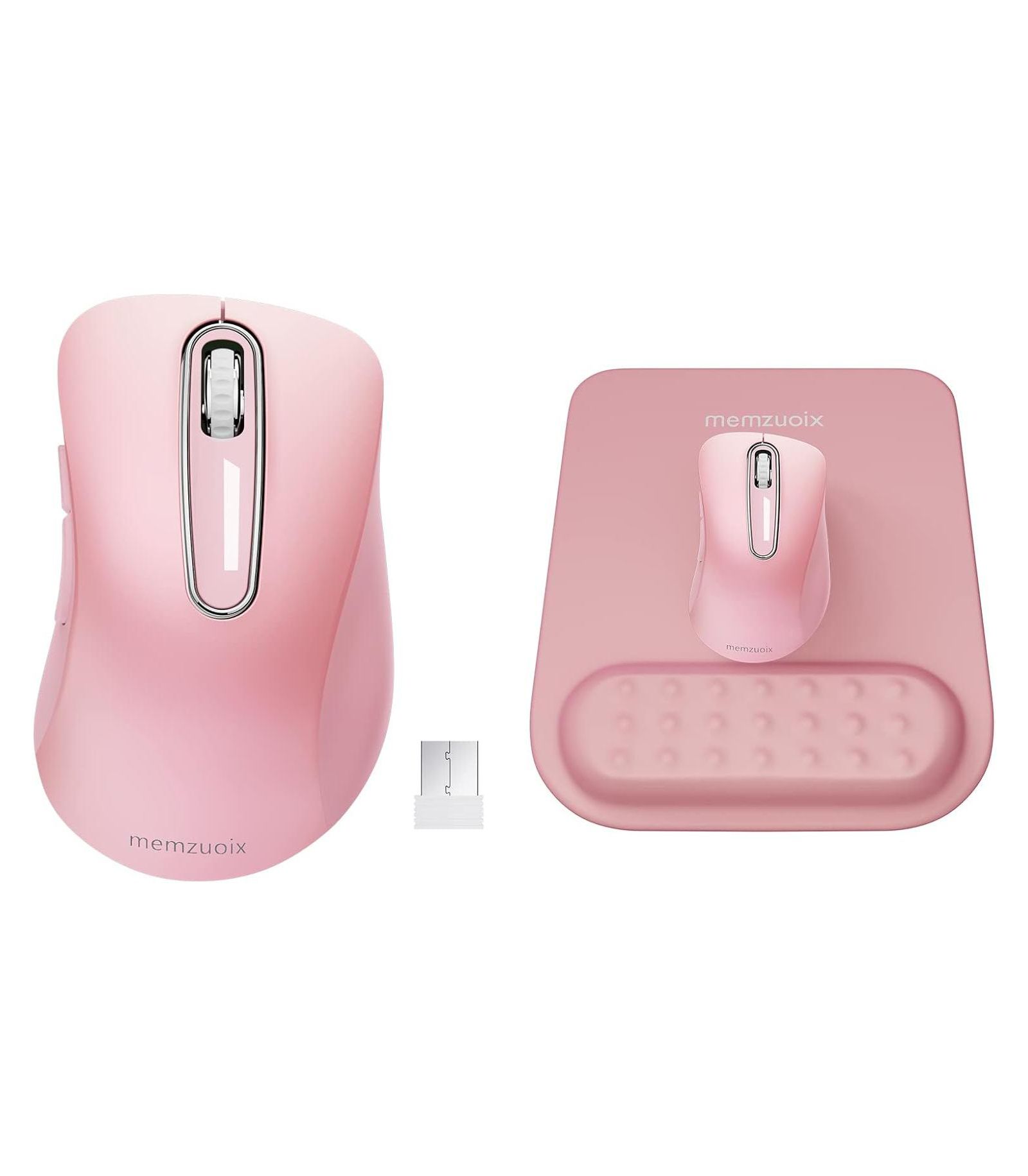 Memzuoix 2.4G Wireless Ergonomic Mouse and Mouse Pad for PC/Mac/Laptop