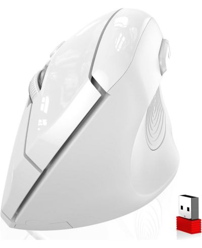 memzuoix беспроводная эргономичная мышь, 2.4G оптическая мышь с 800/1200/1600 DPI, вертикальная мышь для ноутбука, Mac, PC, настольного ПК (для правой руки, Large)