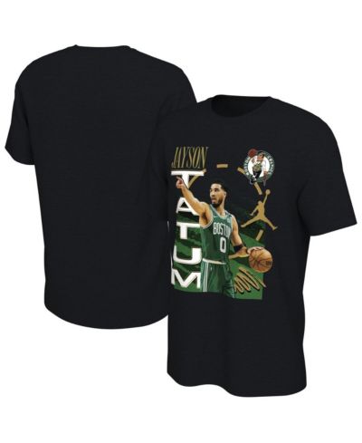 Мужская футболка Jordan Jayson Tatum Black Boston Celtics Player