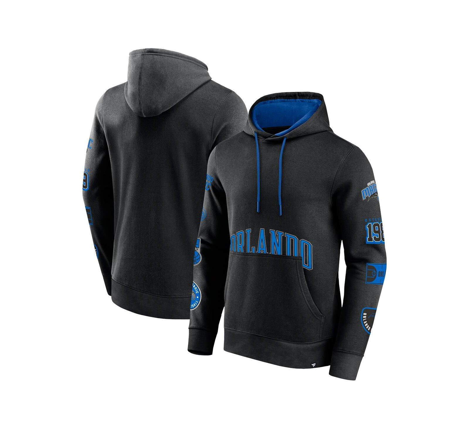 Мужское худи Fanatics Black Orlando Magic Home Court Pullover