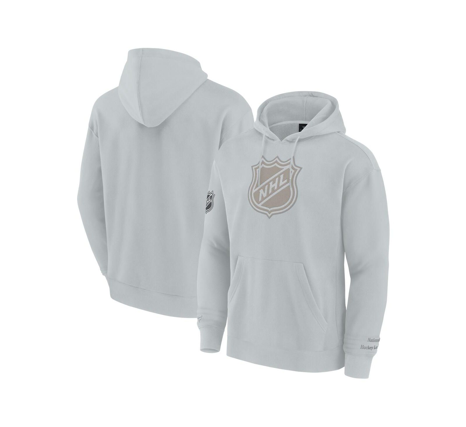 Fanatics Men's Gray NHL Elements Pace Pullover Hoodie