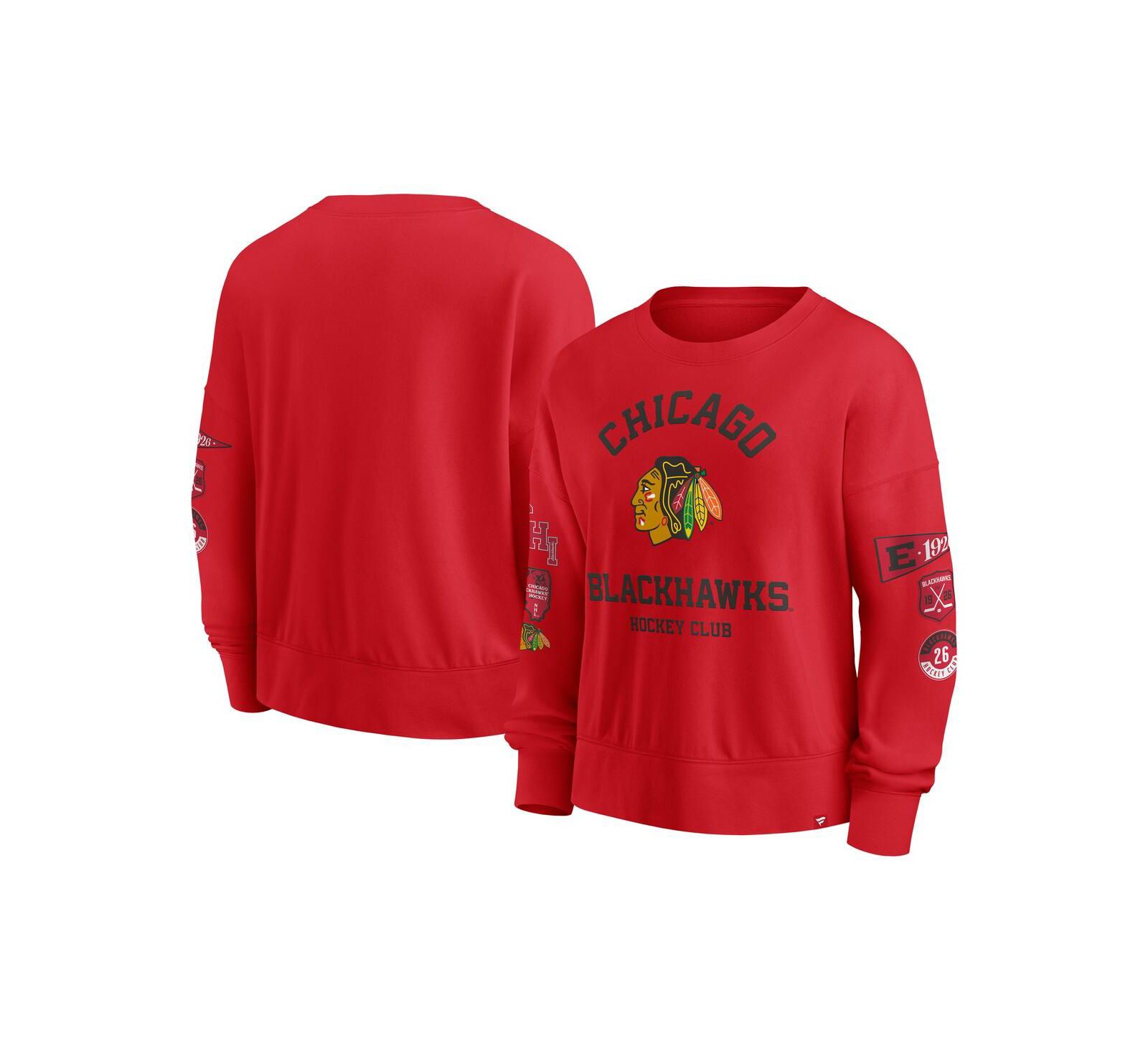 Женская толстовка Fanatics Chicago Blackhawks Go Team Pullover