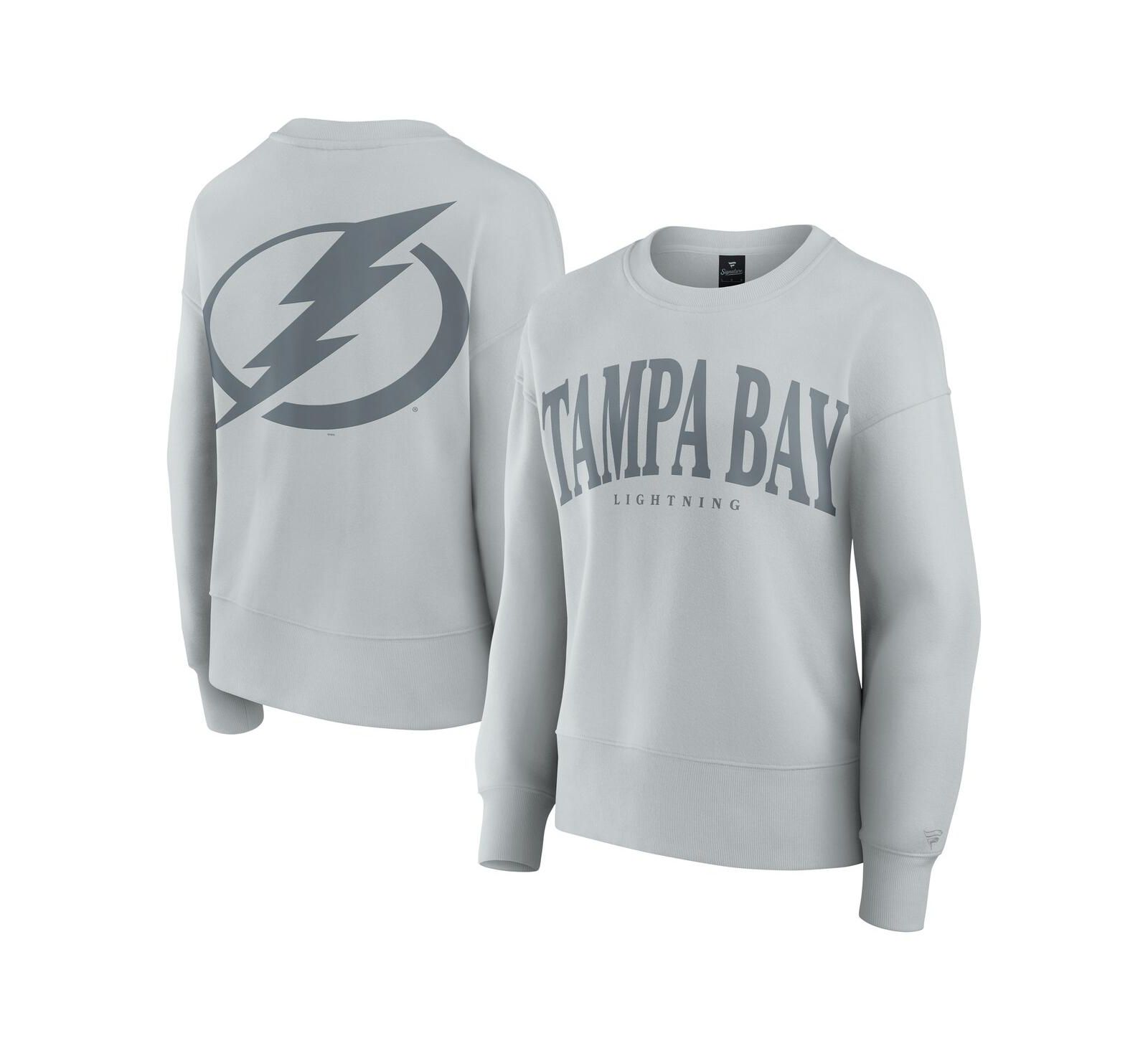 Женская толстовка Fanatics Tampa Bay Lightning Elements Flow серая