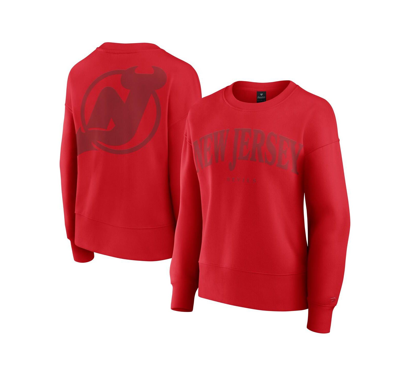 Женская толстовка Fanatics Red New Jersey Devils Elements Flow Pullover