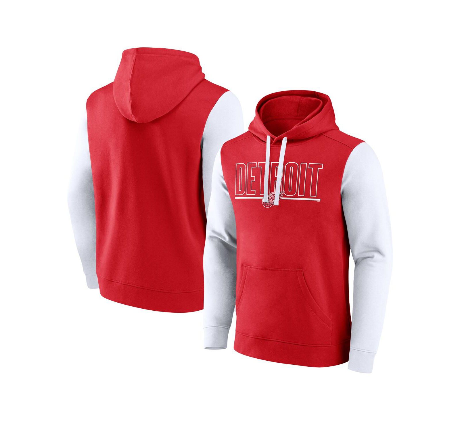 Мужское флисовое худи Logo Athletic Red Detroit Red Wings Deliver