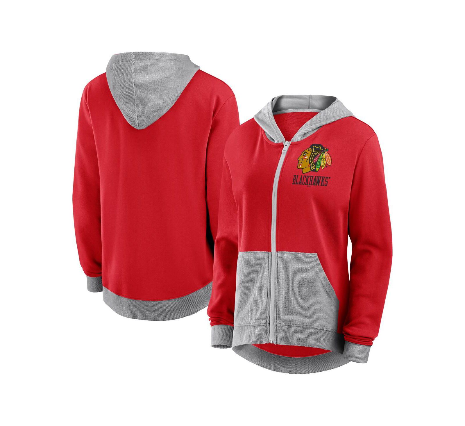 Женское худи Logo Athletic Chicago Blackhawks Hit It, красное