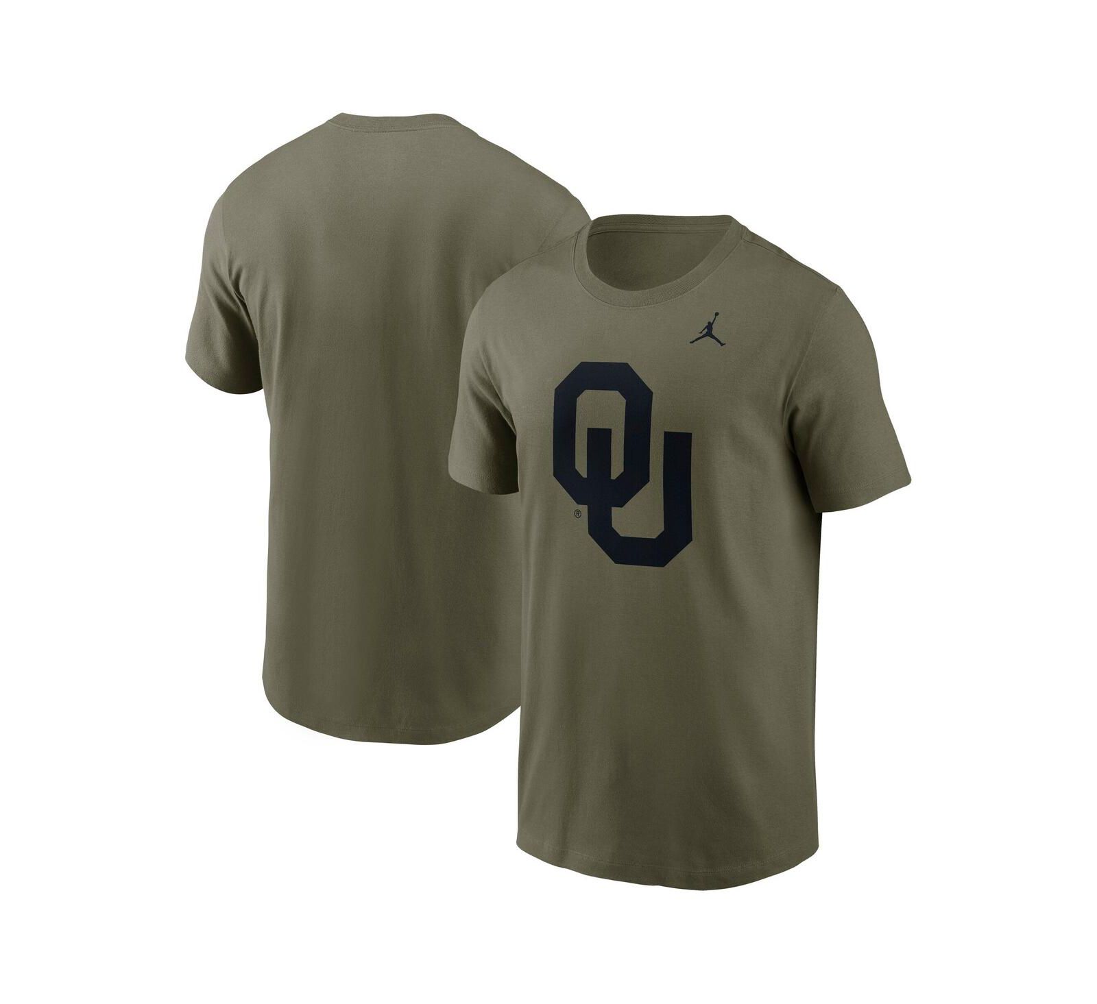 Мужская футболка Jordan Olive Oklahoma Sooners 2024 Military Appreciation Performance