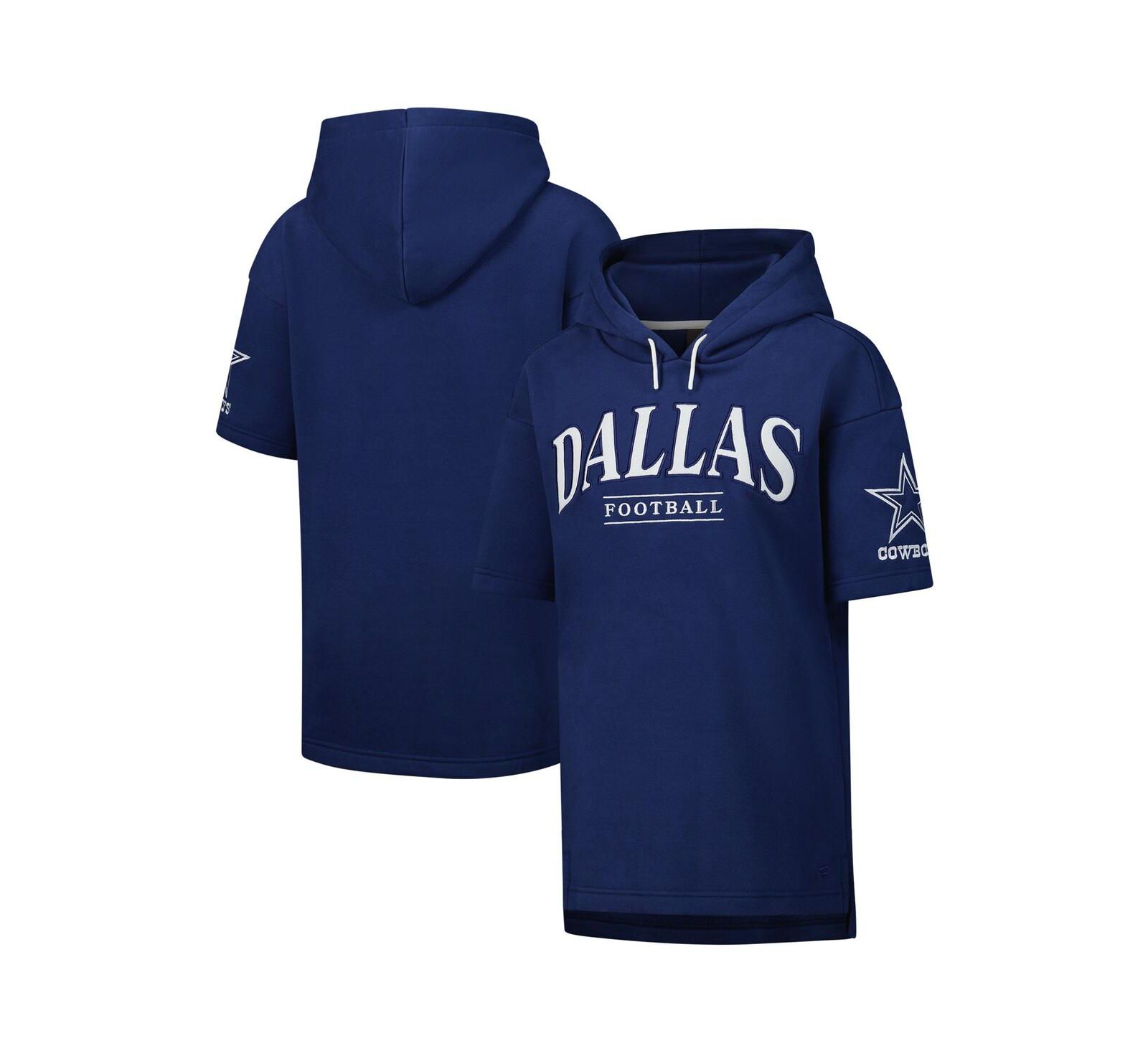 Худи Fanatics Navy Dallas Cowboys Elements Ready Short Sleeve Pullover