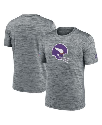 Футболка Nike Men's Heather Gray Minnesota Vikings Velocity Alternate Logo Performance
