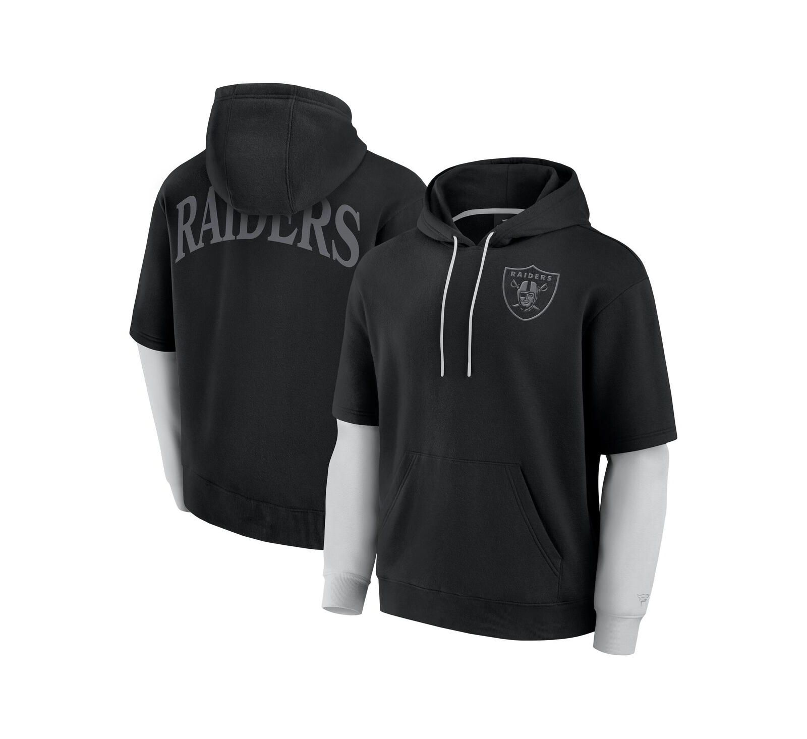 Худи Fanatics Sleek Elements для мужчин и женщин, черный, Las Vegas Raiders