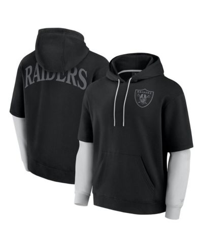 Худи Fanatics Sleek Elements для мужчин и женщин, черный, Las Vegas Raiders