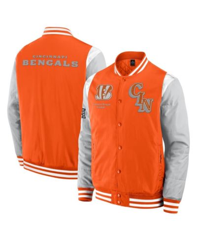 Мужская и женская куртка Fanatics Cincinnati Bengals Elements Elite Full-Snap Orange