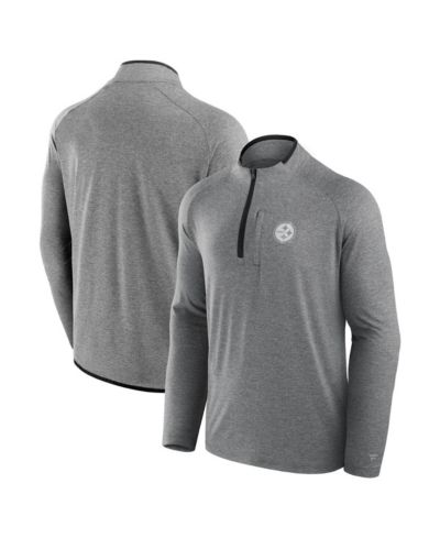 Fanatics Мужской и Женский куртка-зип с перфорацией Pittsburgh Steelers Charcoal