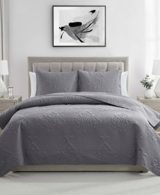 Комплект из 3 стеганых покрывал VCNY Home Solomun Pinsonic Damask, King