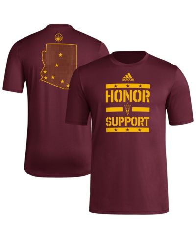 adidas Мужская футболка Arizona State Sun Devils Honor Support Maroon