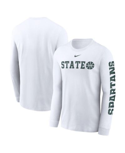Nike Мужская футболка с длинным рукавом Michigan State Spartans Basketball Icon