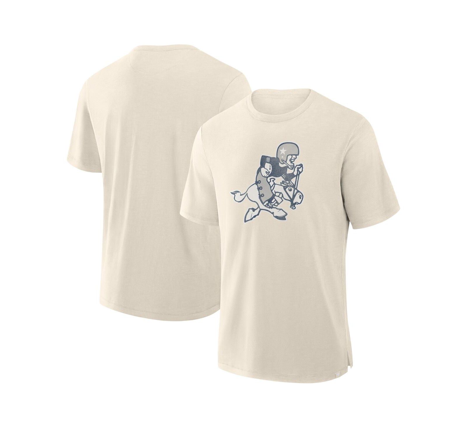 Мужская футболка Fanatics Cream Dallas Cowboys Slub