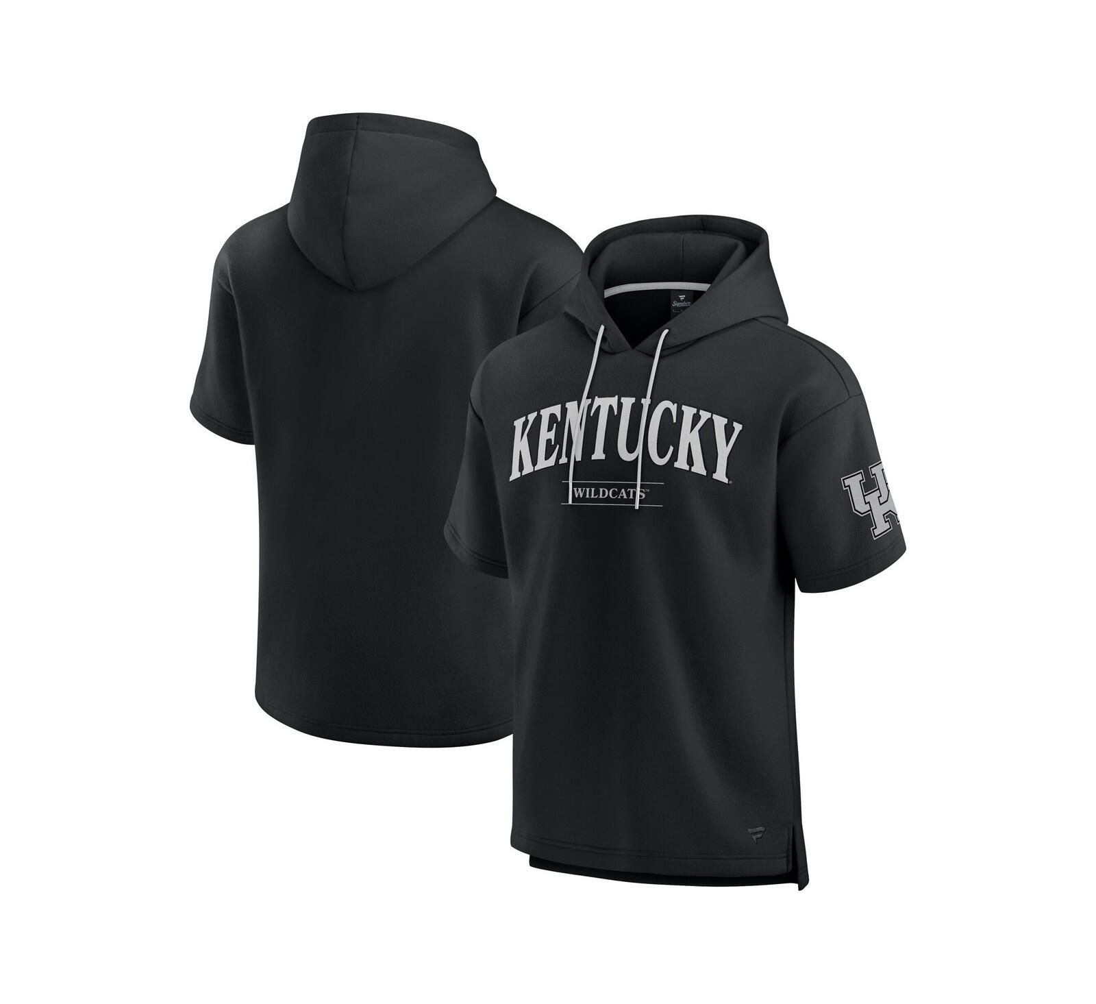 Fanatics Men's Black Kentucky Wildcats Ready Short Sleeve Pullover Hoodie