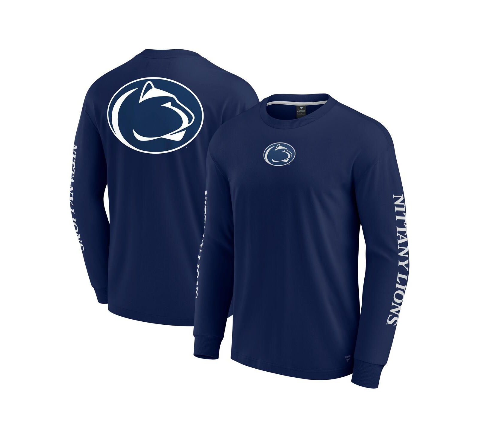 Мужская футболка Fanatics Navy Penn State Nittany Lions Strive Long Sleeve