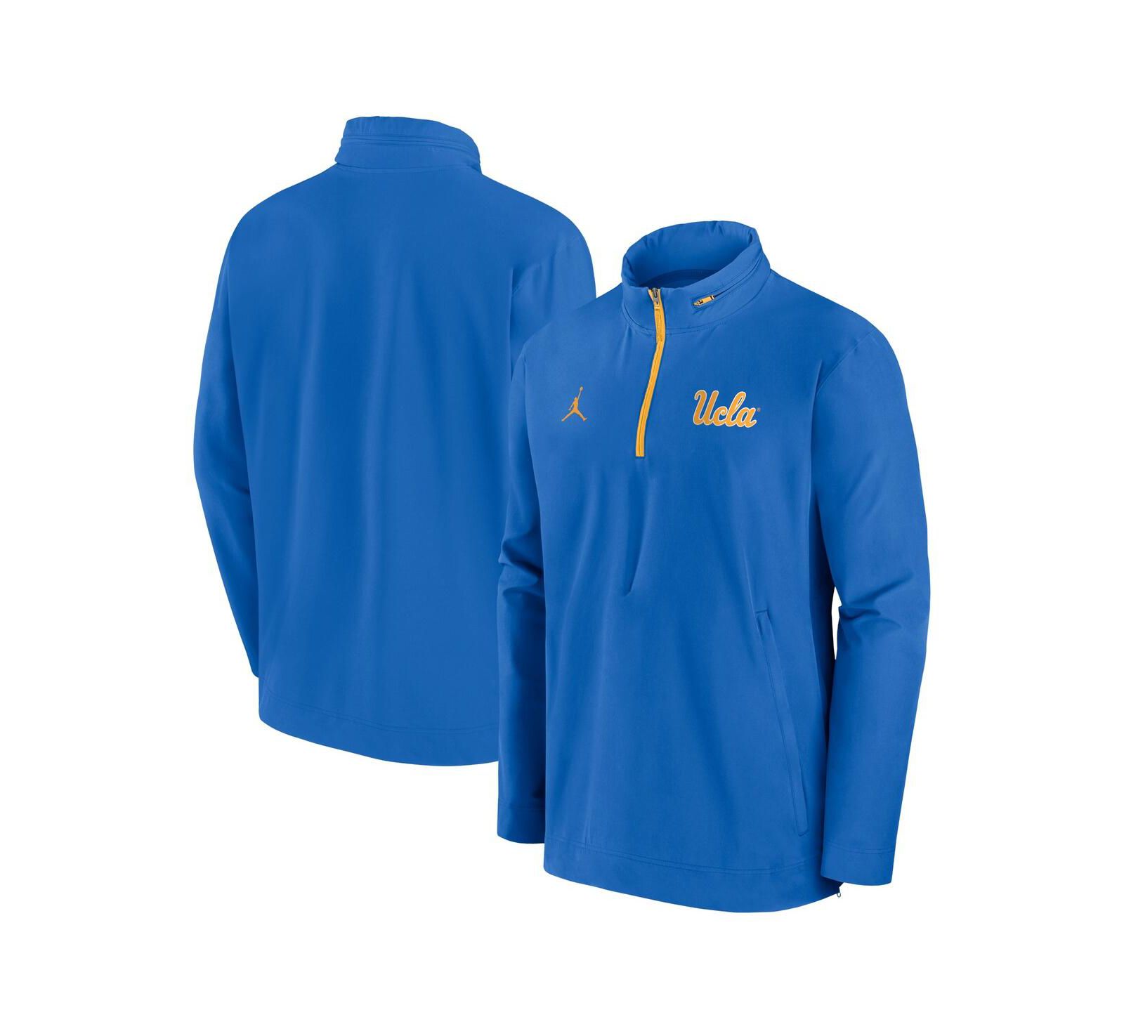 Jordan Men's Blue UCLA Bruins Sideline Coaches Quarter-Zip Jacket