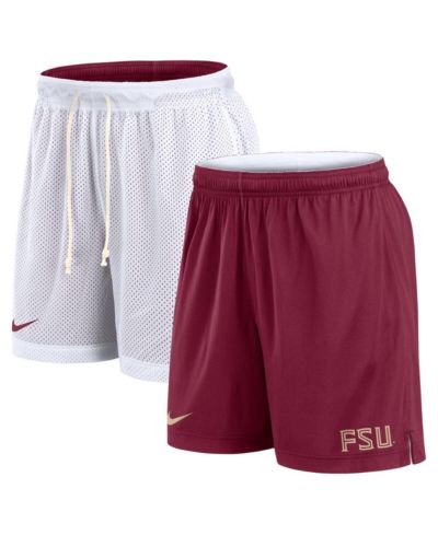 Мужские спортивные шорты Nike White/Garnet Florida State Seminoles Primetime Reversible Performance
