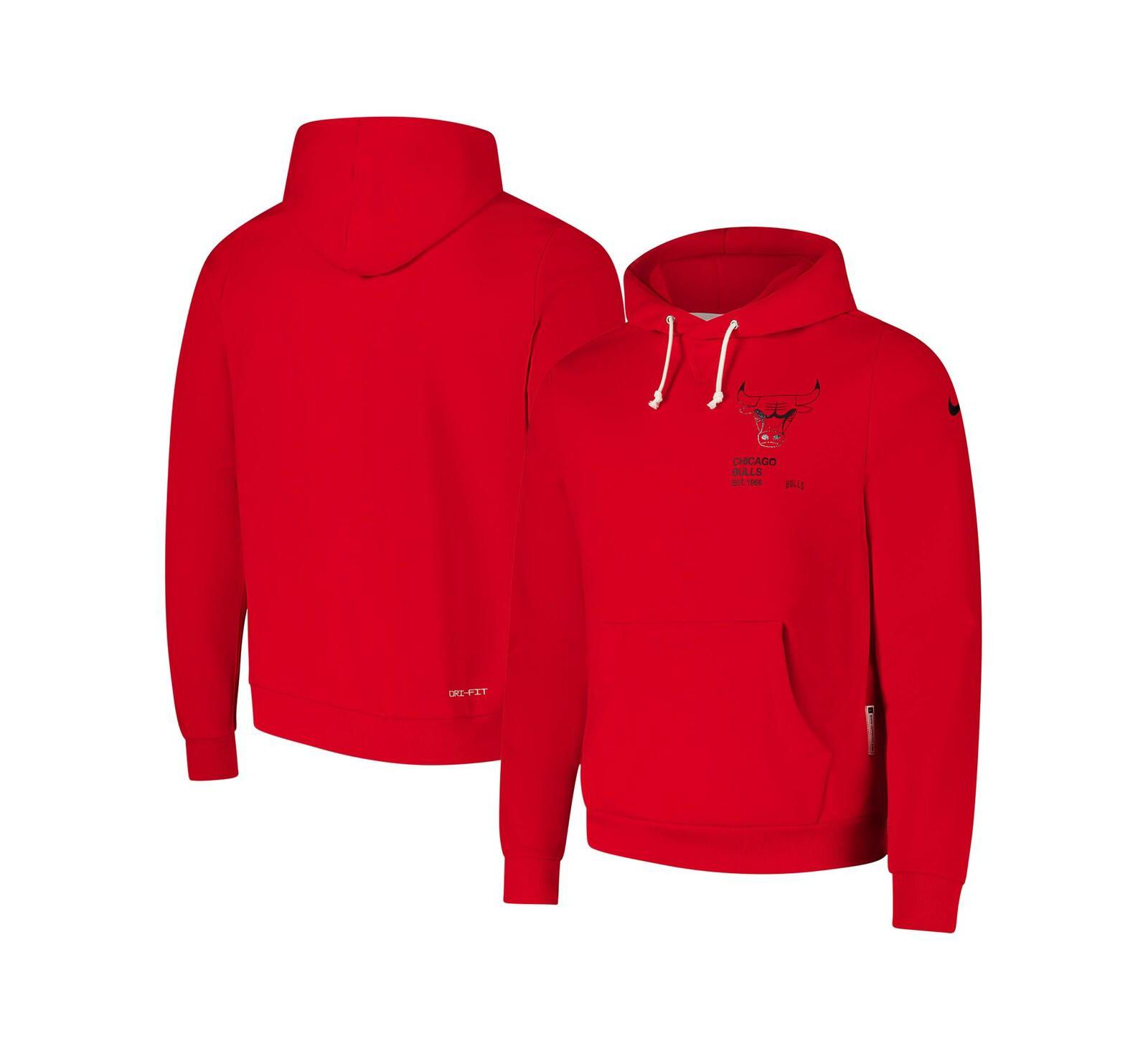 Nike Мужское худи Chicago Bulls Courtside Standard Issue Premium Performance, Red