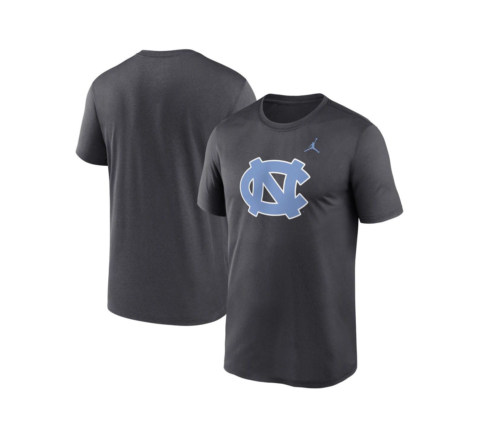 Jordan Men's Anthracite North Carolina Tar Heels Primetime Legend Logo T-Shirt
