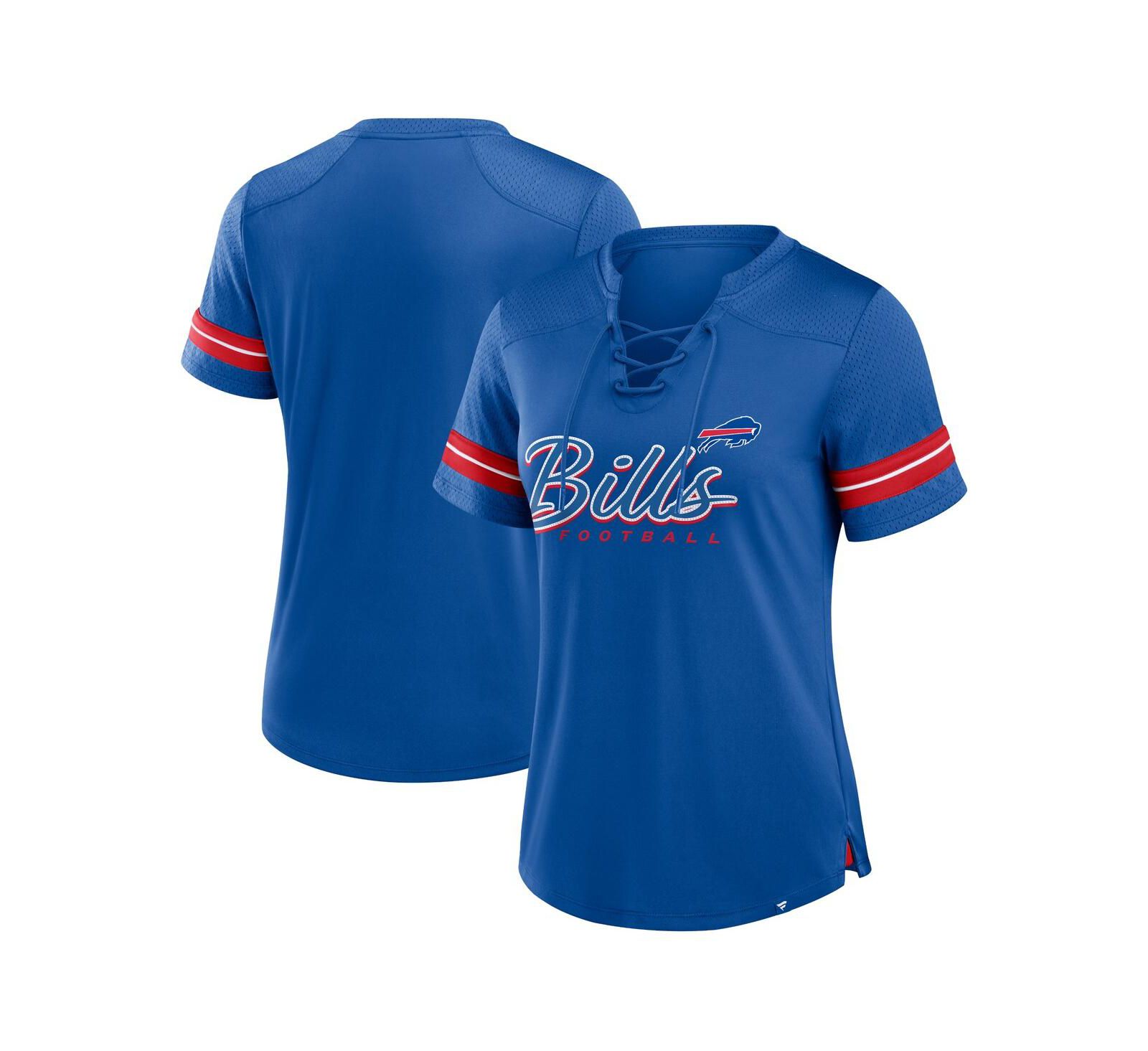 Fanatics Женская футболка Royal Buffalo Bills, с завязками, Play Script