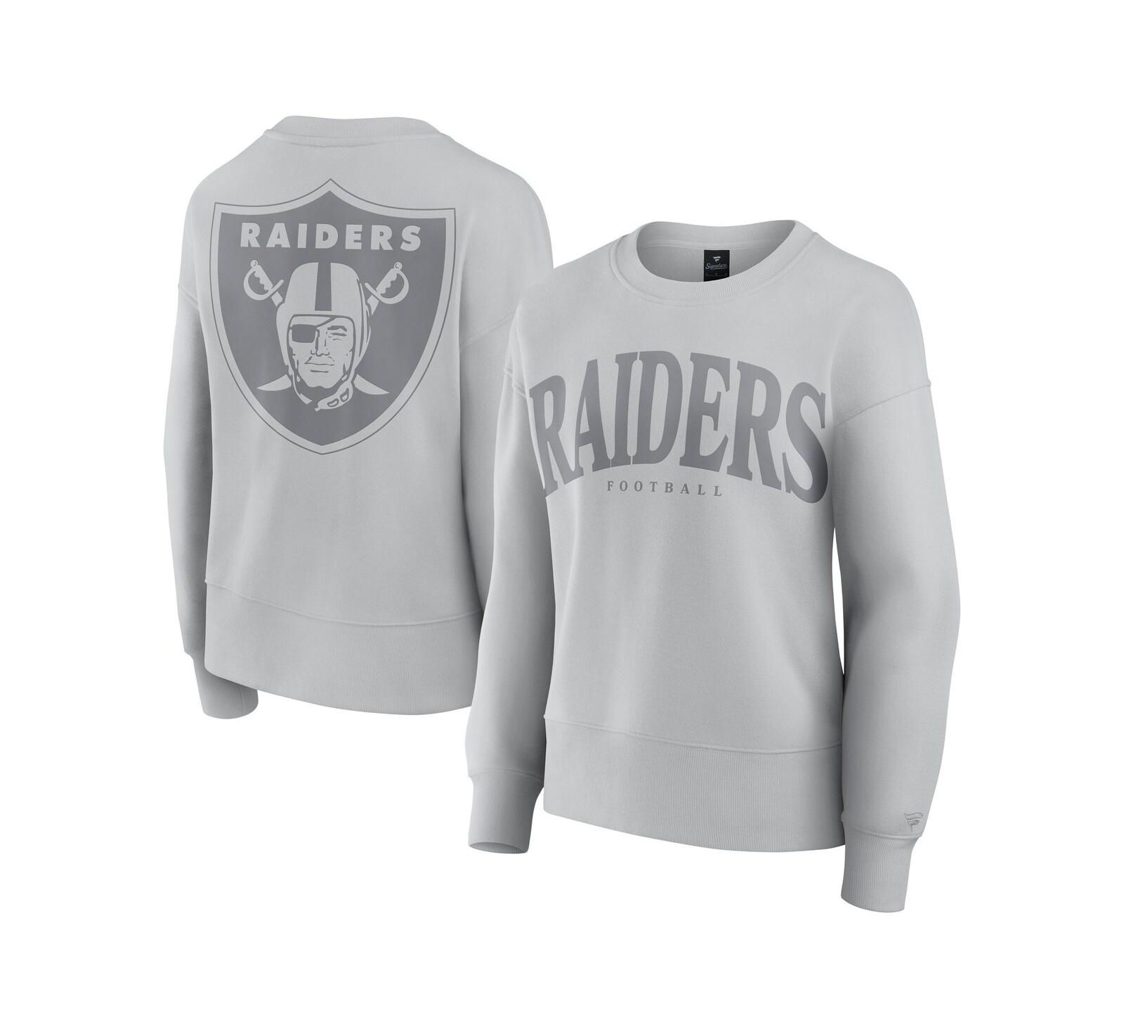 Женская свитшот Fanatics Gray Las Vegas Raiders Elements Pullover