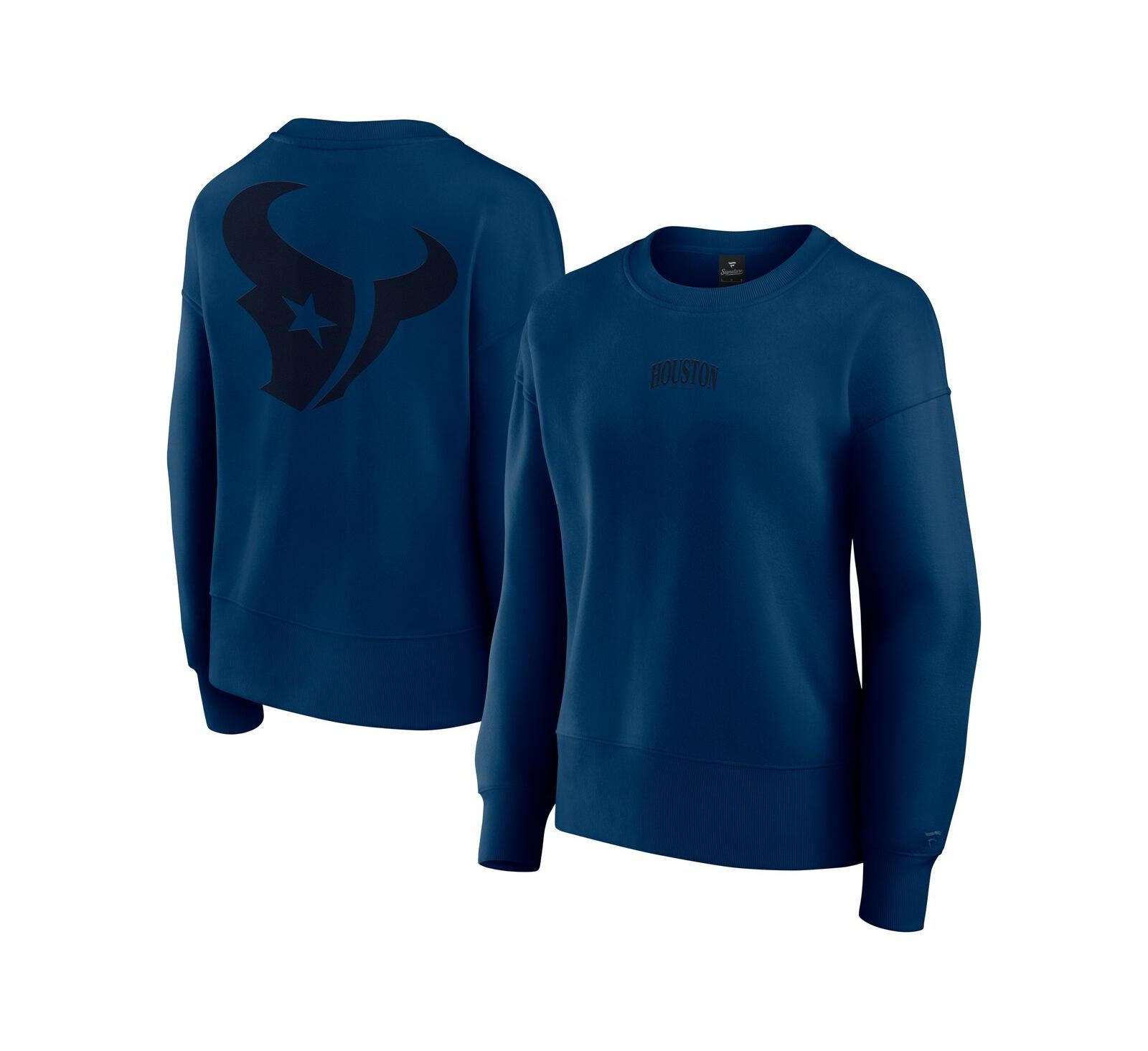 Женская толстовка Fanatics Houston Texans Elements Pullover, темно-синяя
