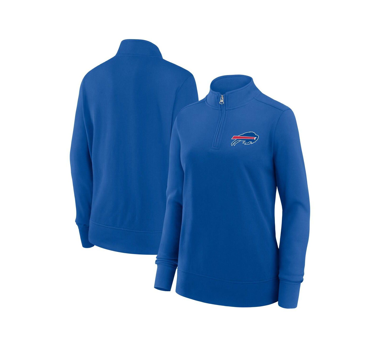 Женская куртка Logo Athletic Royal Buffalo Bills Velocity Quarter-Zip