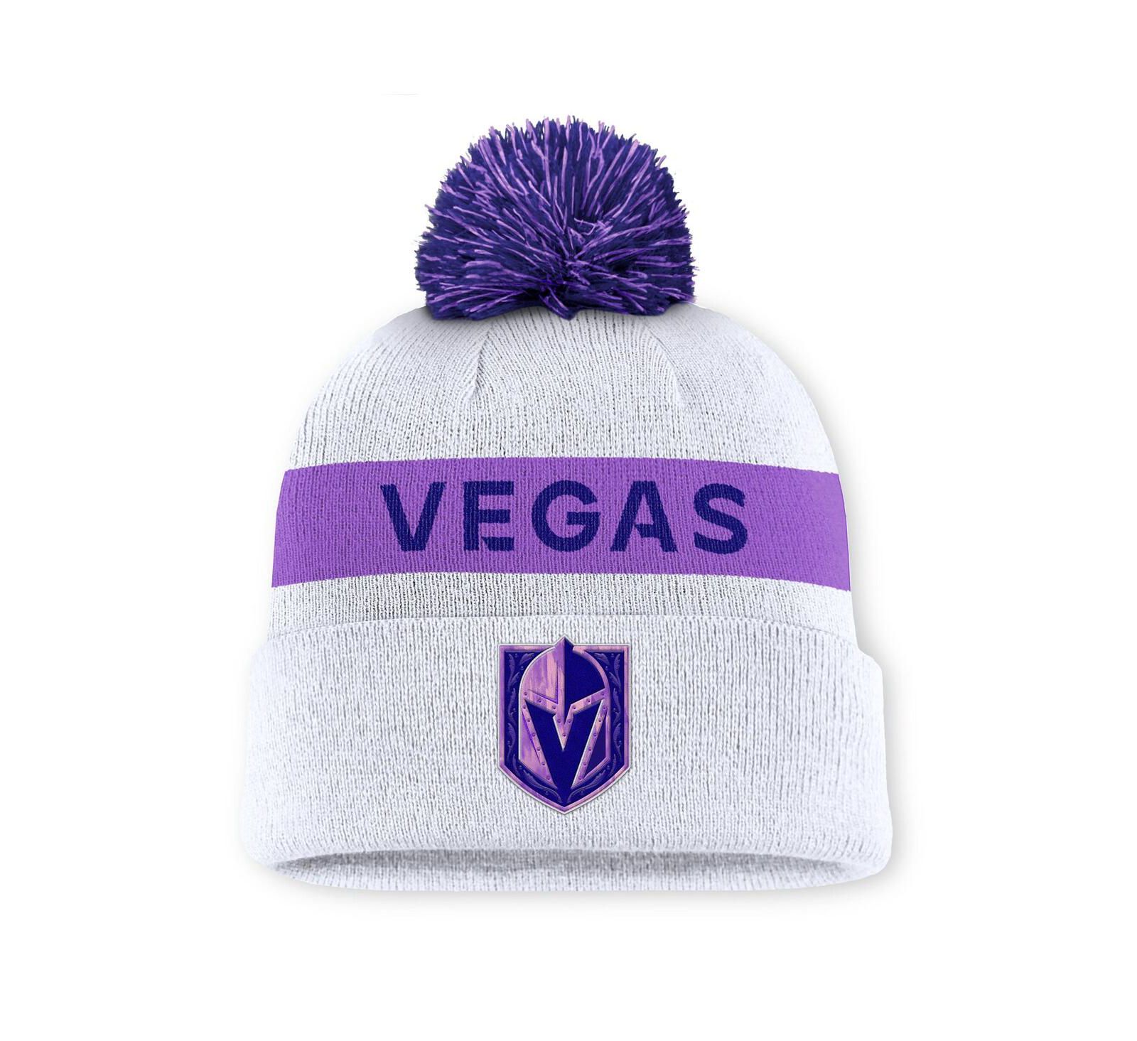 Мужская вязаная шапка с помпоном Fanatics Vegas Golden Knights