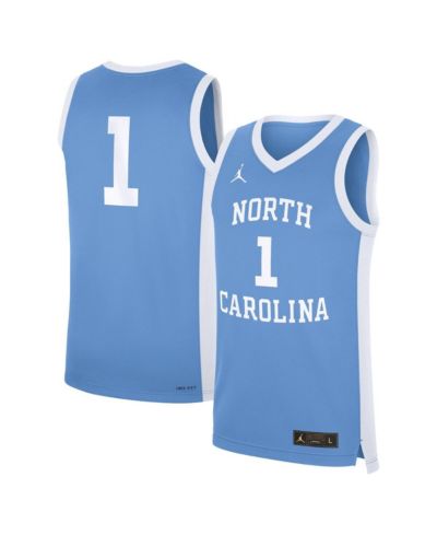 Мужская джерси Jordan 1 Carolina Blue North Carolina Tar Heels Alternate Replica Basketball