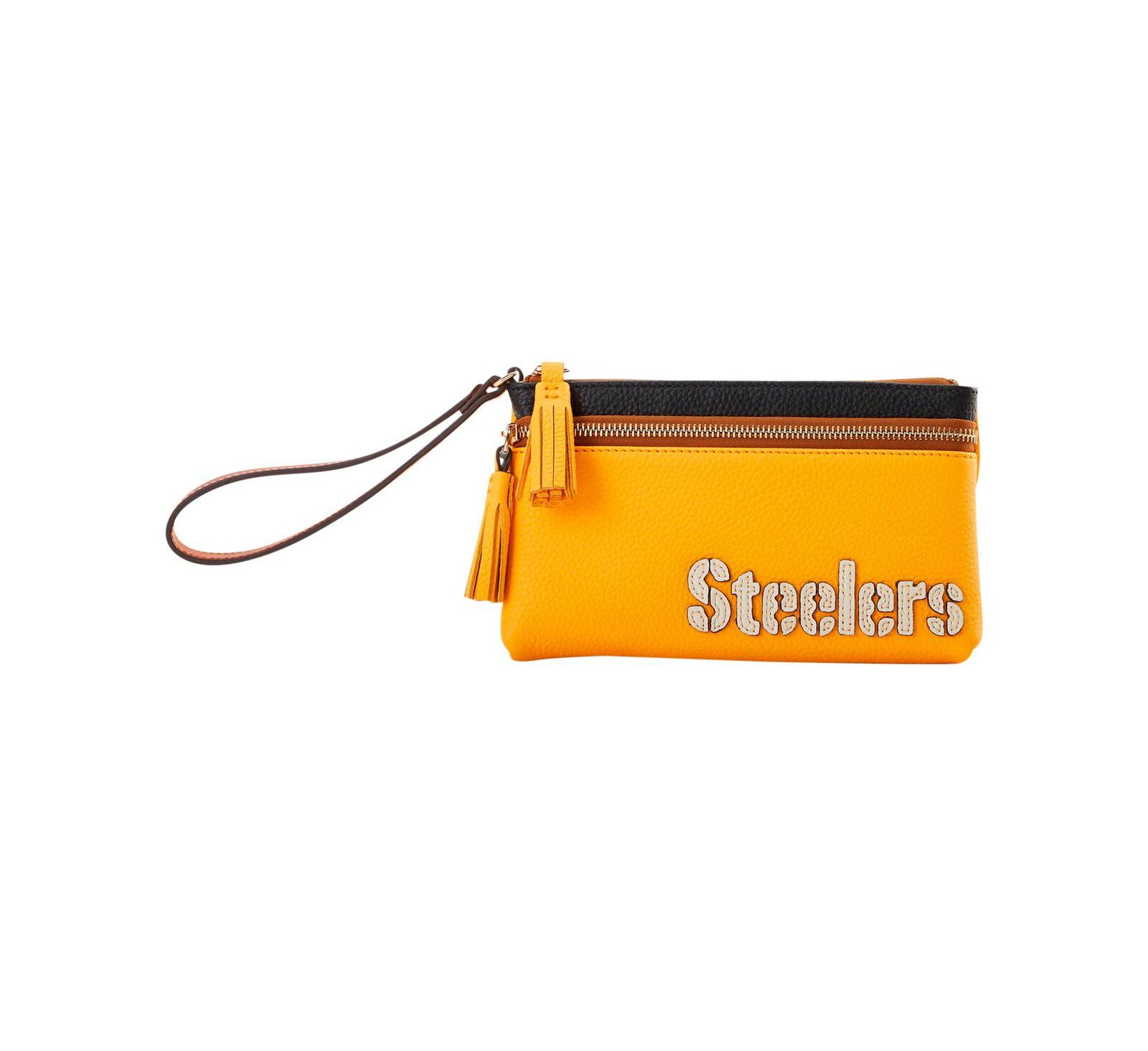 Клатч Dooney & Bourke Pittsburgh Steelers Infield Double-Zip Wristlet