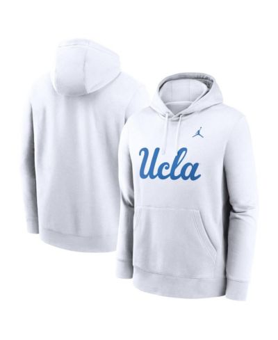 Jordan Мужское худи Jordan Club Fleece Pullover Hoodie White UCLA Bruins