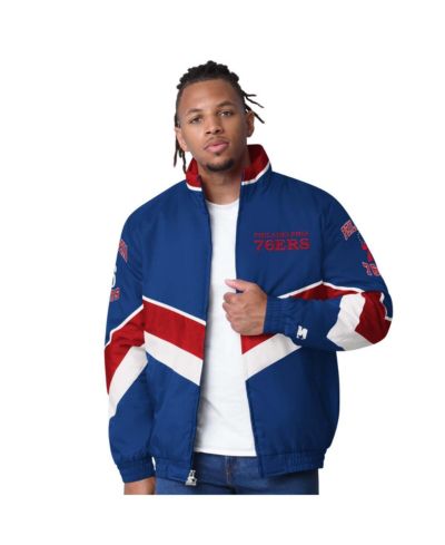 Мужская куртка Starter Royal Philadelphia 76ers Captain Oxford Full-Zip