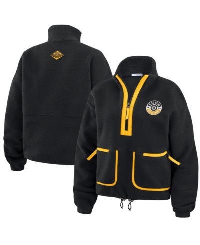 Женская куртка WEAR by Erin Andrews Black Boston Bruins Polar Fleece Half-Zip
