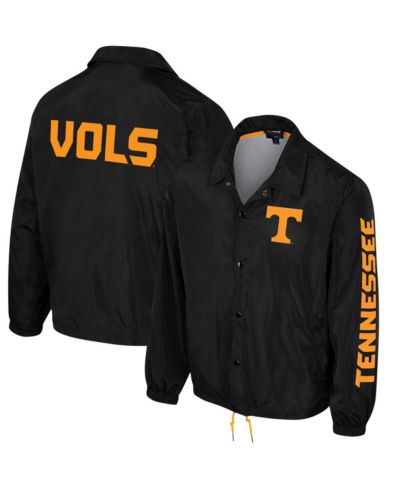 Куртка The Wild Collective Men's and Women's Black Tennessee Volunteers Coaches Full-Snap