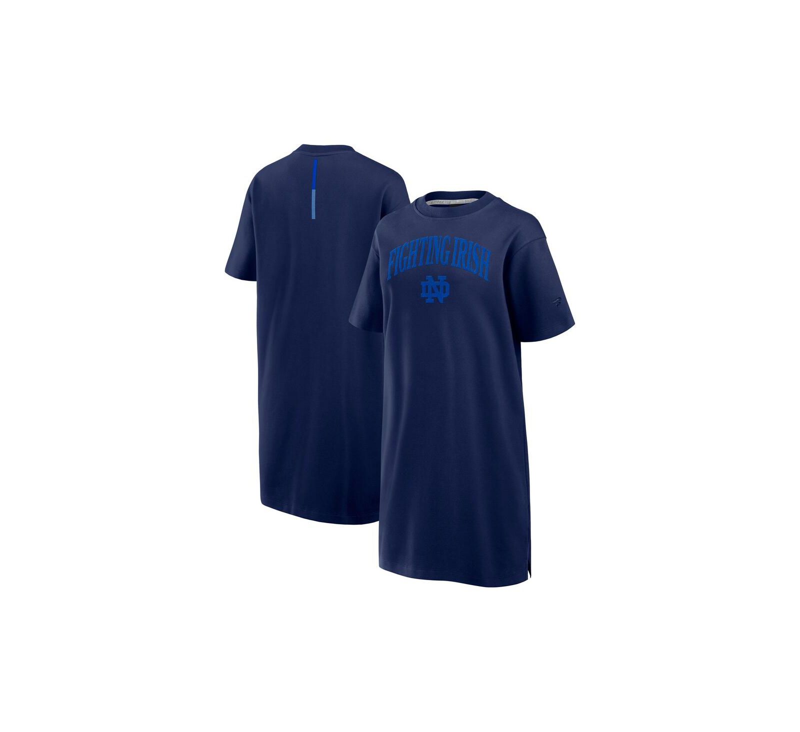 Fanatics Женская футболка-платье Navy Notre Dame Fighting Irish Elements Go Tri-Blend