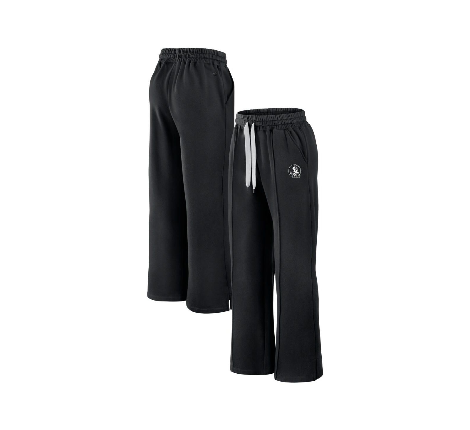 Fanatics Women's Black Florida State Seminoles Prime Supersoft Fleece Flaired Sweatpants