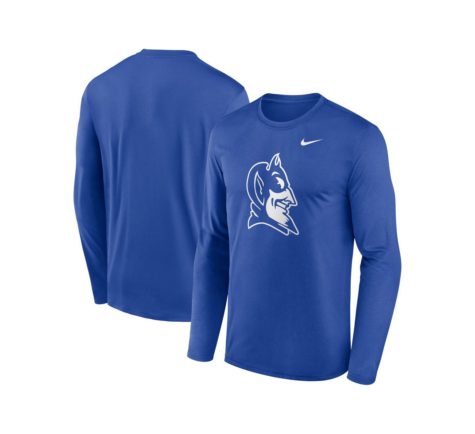 Nike Men's Royal Duke Blue Devils Primetime Alternate Logo Legend Long Sleeve T-Shirt