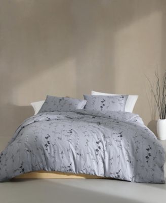 Calvin Klein Wildflower Cotton Sateen 3-Pc. Comforter Set, Queen