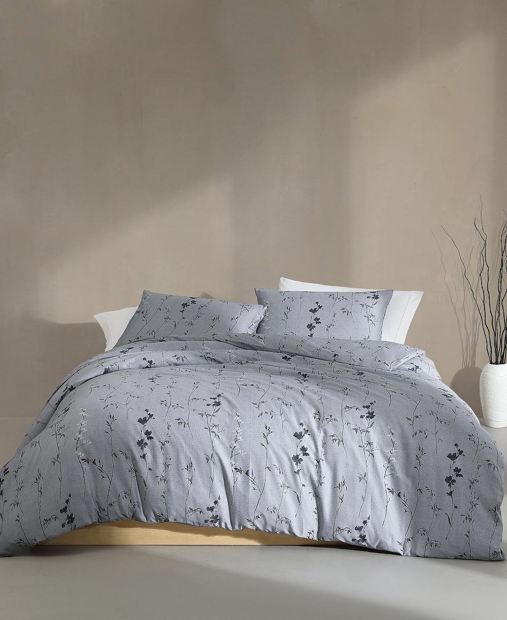 Calvin Klein Wildflower Cotton Sateen 3-Pc. Comforter Set, King