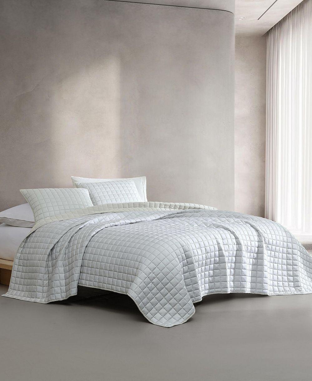 Calvin Klein Tencel Solid Reversible 3-Pc. Quilt Set, Queen